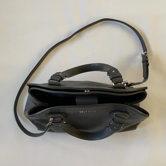 Cole Haan gray leather satchel - Picture 5 of 8